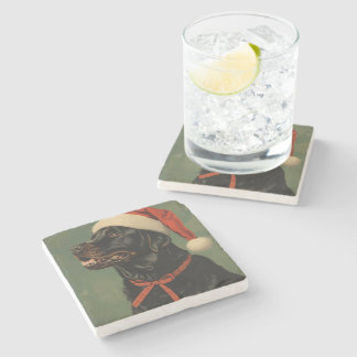 Fetching Through the Snow Stone Coaster Stenunderlägg