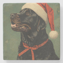 Fetching Through the Snow Stone Coaster Stenunderlägg