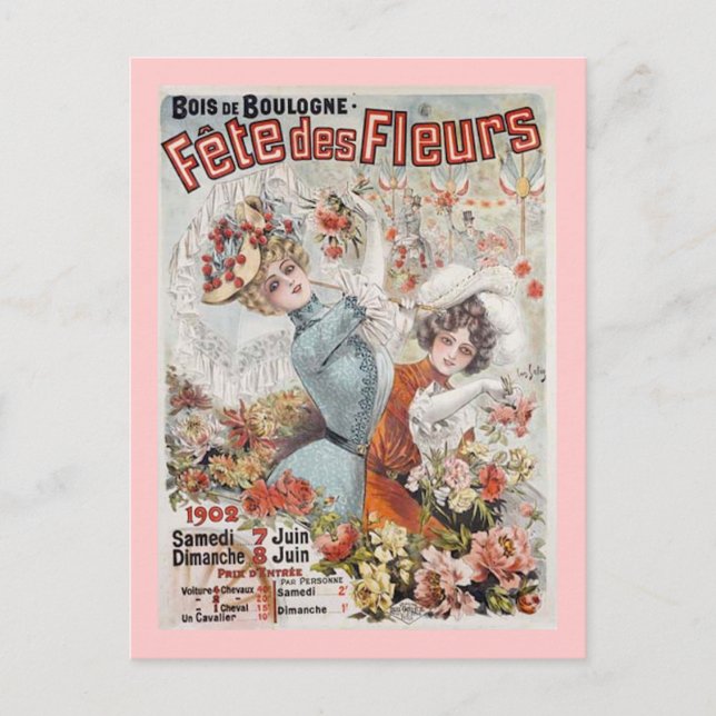 Fete de Fleurs Vykort (Framsida)