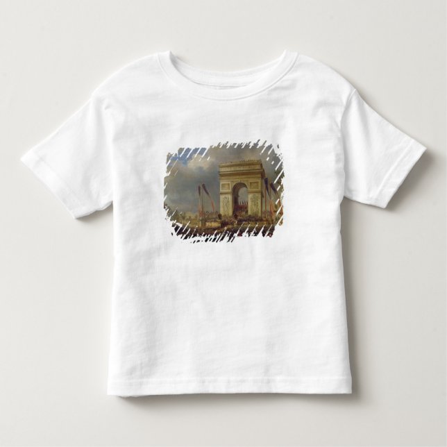 Fete de la Fraternite på Arcet de Triomphe T Shirt (Framsida)