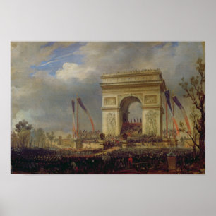 Fete de la Fraternite vid Arc de Triomphe Poster