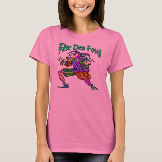 Fete Des Fous Carnival T Shirt (Framsida)