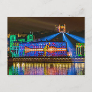 Fête des Lumières Fourvière - Lyon Vykort