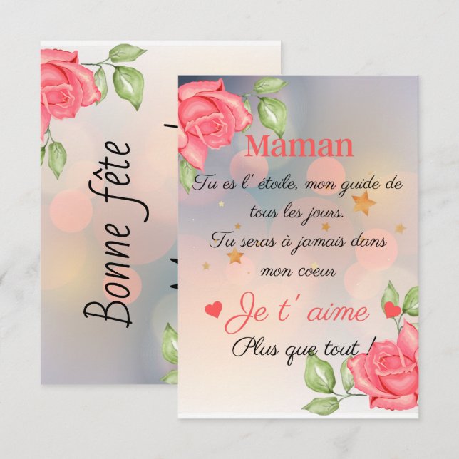 fête des mamans (Fram/baksida)