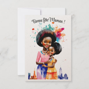 Fête des mères - Coll. Afro Aquarelles Kort