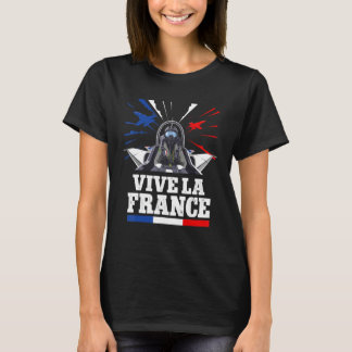 Fête Nationale Frankrike Aviation Patrouille Franç T Shirt