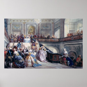Fete vid Chateau de Versailles Poster