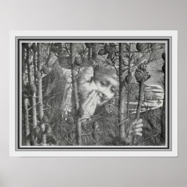 "Fetes De Ceres" av Lucien Levy Dhurmer 12 x 16 Poster (Framsidan)