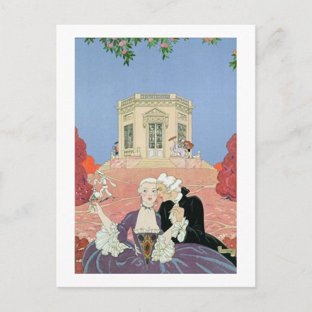 "Fetes Galantes", illustration Vykort (Framsida)