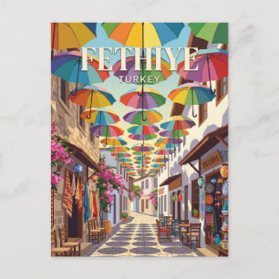 Fethiye Gamla Stan Turkiet Vykort