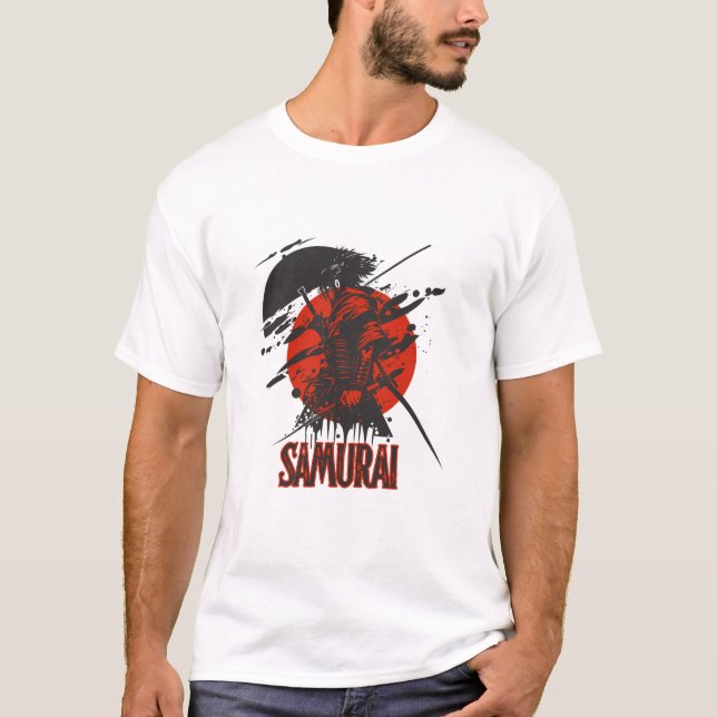 Fetisd Samurajkrigare T-Shirt – Japansk Konst (Framsida)