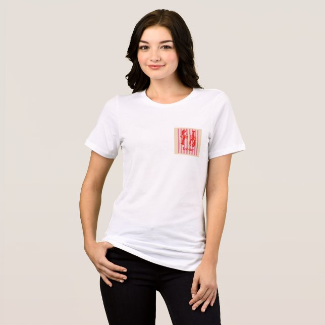 Fetma kräftdjur på Candy Rand T Shirt (Framsida Full)