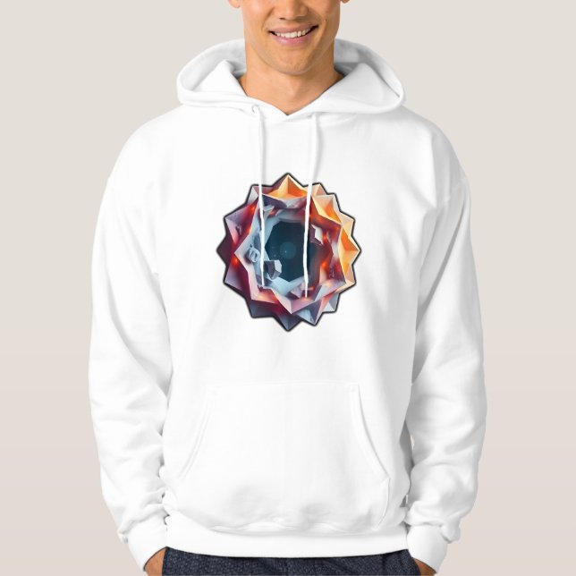 Fetma och moderna Abstrakter Hoodie (Framsida)