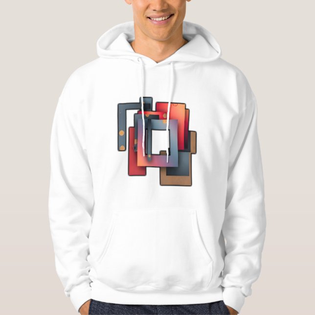 Fetma och moderna Abstrakter Hoodie (Framsida)