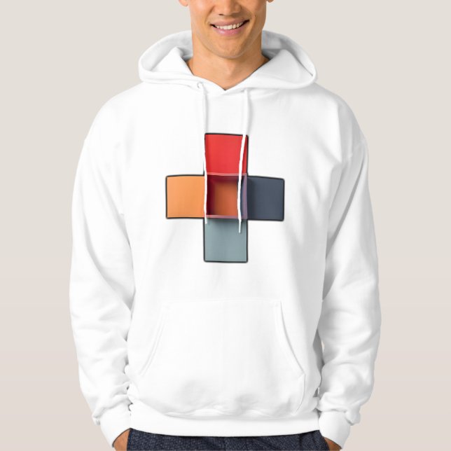 Fetma och moderna Abstrakter Hoodie (Framsida)