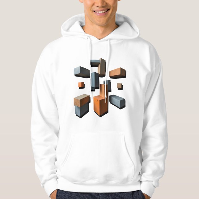 Fetma och moderna Abstrakter Hoodie (Framsida)