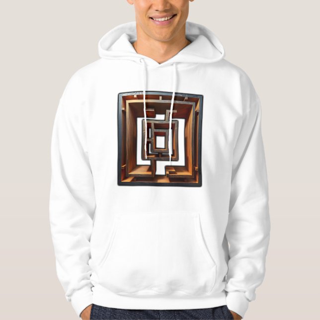 Fetma och moderna Abstrakter Hoodie (Framsida)
