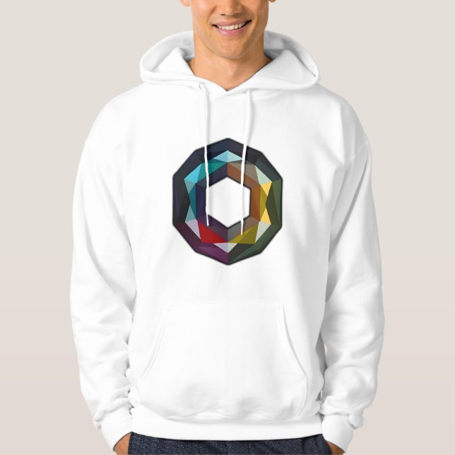 Fetma och moderna Abstrakter Hoodie (Framsida)