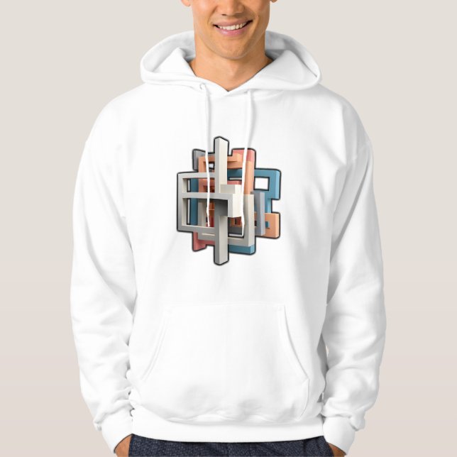 Fetma och moderna Abstrakter Hoodie (Framsida)