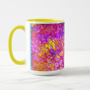 Fetma och vackra Blommönster Art Mugg