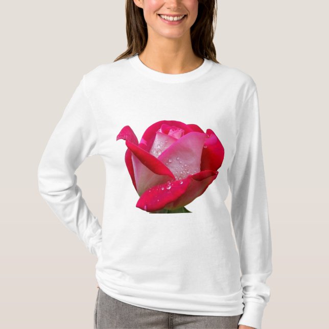 Fetma och vackra blommor t shirt (Framsida)