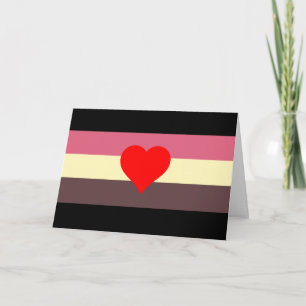 Fetma Pride Flagga Helgkort