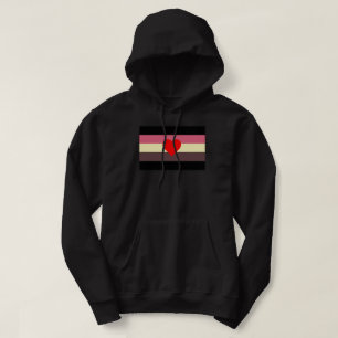 Fetma Pride Flagga Hoodie