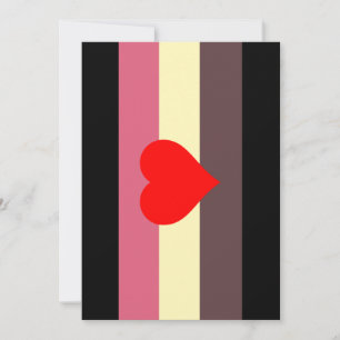 Fetma Pride Flagga Julkort