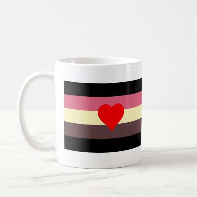 Fetma Pride Flagga Kaffemugg (Vänster)
