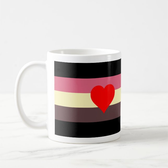 Fetma Pride Flagga Kaffemugg (Vänster)