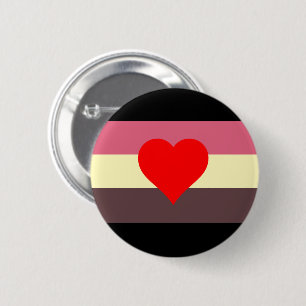 Fetma Pride Flagga Knapp