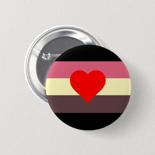 Fetma Pride Flagga Knapp (Framsida & baksida)