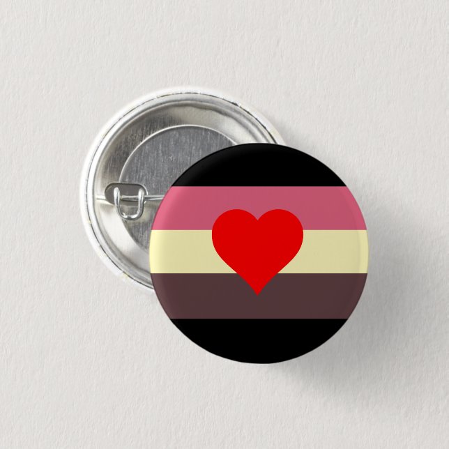 Fetma Pride Flagga Knapp (Framsida & baksida)