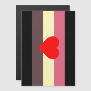 Fetma Pride Flagga Magnetisk Inbjudningskort
