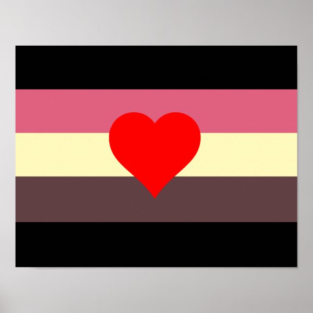 Fetma Pride Flagga Poster (Framsidan)