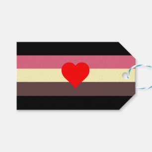 Fetma Pride Flagga Presentetikett