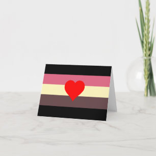 Fetma Pride Flagga Tack Kort
