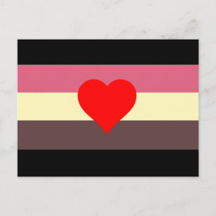 Fetma Pride Flagga Vykort