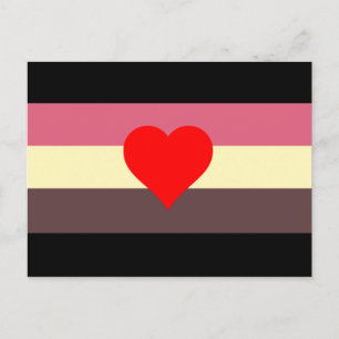 Fetma Pride Flagga Vykort