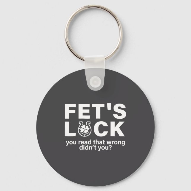 Fet's Luck St Patricks Irländska Nyckelring (Framsida)