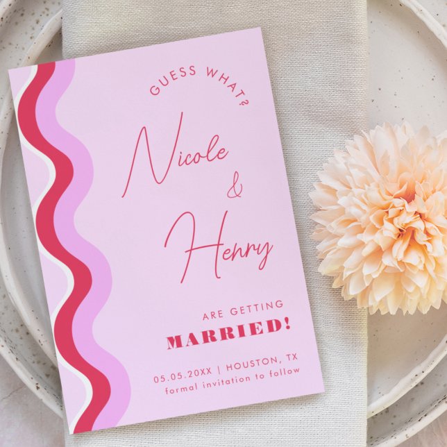 Fetstift för återfyllnad av Rosa och rödskripttypo Spara Datumet (Skapare uppladdad)