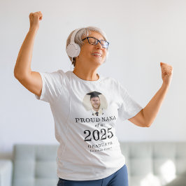 Fetstift Foto Proud Nana från 2025 Student T Shirt