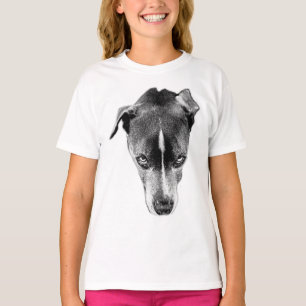 Fetstift Pitbull Blanda nedblanktsgrafik för huvud T Shirt