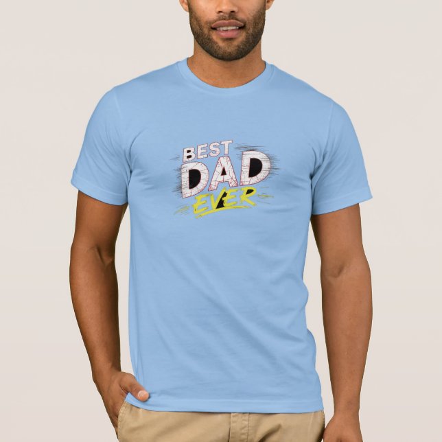Fetstig bästa Pappa någonsin-grafikdesign T Shirt (Framsida)