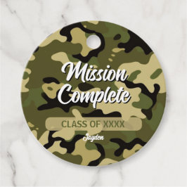 Fetstig kamouflage-Grönt, brun, Tan och svart Gåvor Etiketter