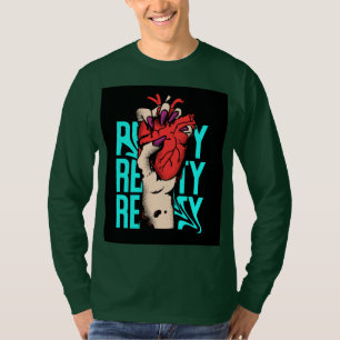 Fetstig konstnärlig hjärtdesign - Edgy och brant s T Shirt