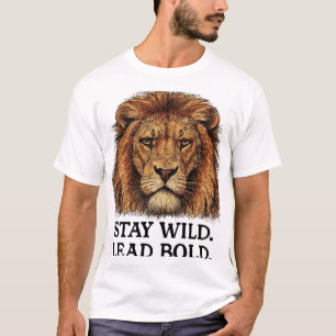 Fetstig Lejon - Behåll Vildens ledarskap T Shirt