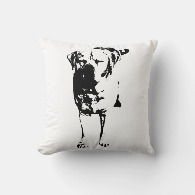 Fetstig närvaro i Hund Kudde (Framsida)