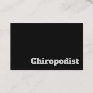 Fetstig och tydlig chiropodiseringsdesign visitkort