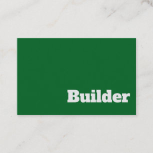 Fetstig och tydlig design i General Builder Visitkort